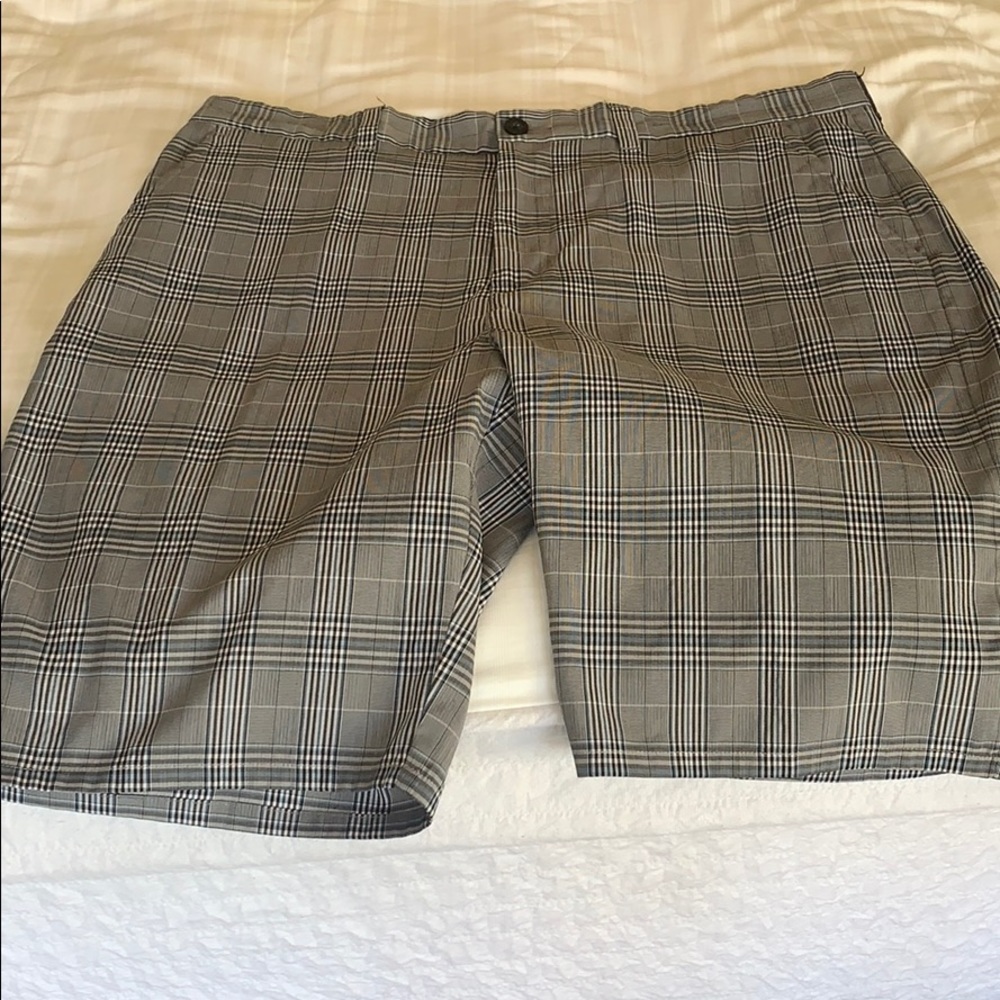 Travis Mathew plaid shorts